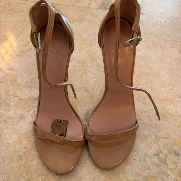 Stuart Weitzman Tan Strappy Heels - Picture 2 of 4